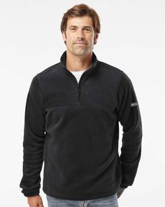 Steens Mountain™ Half Zip Pullover - BLACK - XXL | Columbia Steens Mountain Half Zip Pullover in Black Size XXL | Fleece King Fashion, Fleece Quarter Zip, Blank Apparel, Sustainable Style, Work Wear Women, Half Zip Pullover, Alternative Outfits, Woven Dress, Quarter Zip Pullover