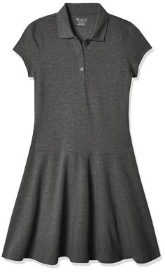 PRICES MAY VARY. They’ll love this style – you’ll Love This Place Made of 100% cotton pique Flat rib-knit collar made of 100% cotton Half-button placket Side vents at hem Tagless label Casual Cotton Dress With Peter Pan Collar, Classic Cotton Polo Dress For Summer, Casual Collared Polo Dress In Cotton, Casual Cotton Collared Polo Dress, Casual Collared Cotton Polo Dress, Fitted Cotton Collared Polo Dress, Spring Cotton Collared Polo Dress, Cotton Collared Polo Dress For Spring, Casual Buttoned School Dress