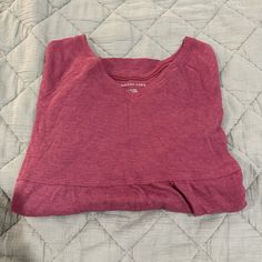 Size: Xs Very Oversized Nwot Casual Heather Maroon Long Sleeve Top, Casual Long Sleeve Heather Maroon Top, Casual Purple V-neck Top, Casual Mauve V-neck Top, Purple Long Sleeve Top For Loungewear, Purple Cotton V-neck Top, Heather Casual Top For Loungewear, Casual Heather Maroon Cotton Top, Longline Sweater