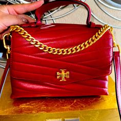 Kira Tory Burch Bag In Excellent Condition! Tory Burch Bag, Tory Burch, Satchel, Bag Lady, Red, Women Shopping, Color