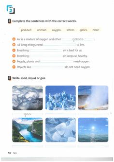 the page is filled with pictures and words to help students learn how to use them