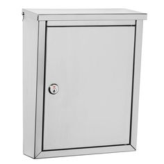 Regent Wall-Mount Locking Mailbox - Super Arbor Stainless Steel Mailbox, Locking Mailbox, Black Mailbox, Steel Mailbox, Architectural Mailboxes, Mail Slot, Candles In Fireplace, Refinish Kitchen Cabinets, Wall Mount Mailbox