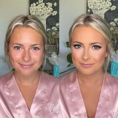 Before and After | Makeup by Mindie Family Photo Makeup, Bride Makeup Natural, Groom Makeup, Wedding Makeup For Blue Eyes, Before And After Makeup, Skincare Favorites, Wedding Glam, Bridal Glam