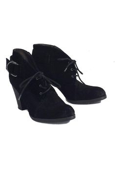 Current Boutique-Miss Sixty - Black Suede Ankle Booties Sz 6 Shoe Websites, Miss Sixty, Black Ankle Booties, Short Boots, Leather Booties, Womens Oxfords, Ankle Booties, Tap Shoes, All Black Sneakers