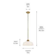 an image of a light fixture with measurements for the height and width, as well as how to measure it