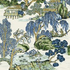 Wallpaper sample swatch only Construction Wallpaper, Thibaut Wallpaper, Zen Garden Design, Anna French, Scenic Wallpaper, Go Wallpaper, Asian Home Decor, Chinoiserie Wallpaper, Wallpaper Calculator