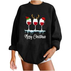 Patlollav Merry Christmas Womens Tops Clearance,Womens Casual Long Sleeve Ladies Sweatshirts Tops Dear customer Welcome to PATLOLLAV. We are a fashion store that has been operating on Walmart for many years. Our main products are female clothes, including dresses, shirts, blouses, bikinis, jackets, coats, sweaters, and so on. We are committed to building a female fashion gathering place to satisfy each customer. Therefore, we are willing to hear any suggestions from you, and bring you satisfying Plus Size Christmas Tops, Plus Size Christmas, Womens Christmas Shirts, Halloween Long Sleeve, Female Clothes, Gathering Place, Christmas Tops, Ladies Tops, Hooded Sweatshirt Men