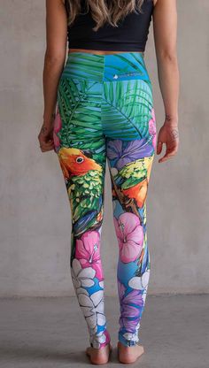 Buttery Soft Athleisure leggings with hand drawn artwork. Printed and sewn in USA. Pilates Workouts, Athleisure Leggings, Eagle Rock, Tropical Hibiscus, Space Cat, Pocket Leggings, Hibiscus Flowers, Skirts With Pockets, Triathlon