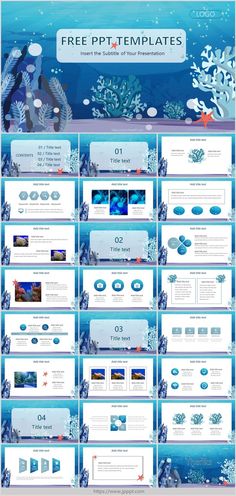 Blue Ocean Background PowerPoint Templates Power Point Design Backgrounds, Blue Ocean Background, Powerpoint Background Free, World Background, Cute Powerpoint Templates, Canva Editing, Blue Ocean Strategy