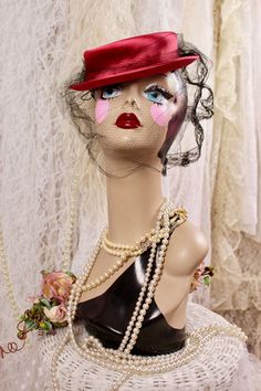 "Gorgeous vintage 30s 40s fuchsia pink satin mini boater hat with a full face veil, back veiling and chin strap by I.Magnin & Co. New York Creations. Perfect piece for a cocktail party, tea party, film, music videos..etc. Makes a great gift as well for someone who loves collecting unique vintage hat pieces that are one of a kind. Great Condition for its vintage age. Pre Loved Great Condition No Stains, Holes or Fade Note: Clean Interior and Exterior. Vintage 30s 40s Brand: I.Magnin & Co. New Yor Cocktail Party Fashion, Hat Tea Party, Tee Party, Layered Veil, Face Veil, Tea Party Hats, Film Music, Boater Hat, Cocktail Hat