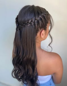 Formal Hair, Hairstyle Tutorials, Haircut Styles, Prom Hairstyles For Long Hair, School Hairstyles, Braid Hairstyles