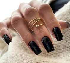 Style Nails, Work Nails, Bling Acrylic Nails, Dark Nails, Minimalist Nails, Pretty Acrylic Nails, Nails Inspo, Square Nails, Nails On Fleek