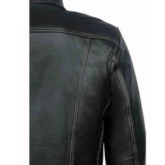 100% Genuine Cowhide - High Quality - Fast Shipping The 'TRUCKER' JacketAll time classic jacket that never, ever does out of fashion. Made from genuine 100% real cowhide leather. A very good quality jacket which will fit nicely on any men. Real leather ages beautifully with time. It takes on the character of the wearer. Natural leather is breathable so you wont feel sticky and suffocated as you do with PVC/Synthetic imitation. SIZING: Please measure yourself carefully with a measuring tape to av Classic Leather Jacket With Contrast Stitching, Workwear Leather Jacket With Contrast Stitching, Black Leather Biker Jacket With Contrast Stitching, Classic Leather Outerwear With Contrast Stitching, Fall Leather Jacket With Contrast Stitching, Black Leather Jacket With Double-needle Stitching, Casual Leather Biker Jacket With Contrast Stitching, Leather Jacket With Contrast Stitching, Leather Jacket With Contrast Stitching For Work