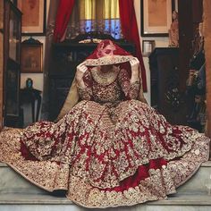 Lehenga in Anarkali Style Asian Bridal Wear Embelished with Zari, Pearls & Cut work. Indian and Pakistani Bridal Lehenga 2019, Wedding Lehnga in USA Asian Bridal Wear, Pakistani Bridal Lehenga, Anarkali Frock, Long Anarkali, Frock Style, Indian Bridal Lehenga, Pure Chiffon, Asian Bridal, Pakistani Bridal