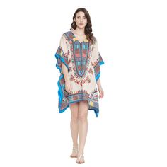 Imported V-Neck Closure Fabric: 100% Polyester Color: Beige And Blue Pattern: Dashiki Print Size: Fits Perfectly To Us Plus Size 1x To 3x Model: Sg136-2547 Care Instruction: Hand Wash/Machine Wash Uses: Wedding Gown, African Dress, Caftan, Tunic, Bohemian Dress, Medieval Dress, Robes, Kaftan, Boho Dress, Poncho, Christmas Gift This Outfit Is Great For Lounging Or Even A Casual Date With Your Friends. It Can Be Worn Day And Night, As A Stunning Swimsuit Cover-Up At The Beach, As Well As A Glamoro Summer Bohemian Beige Kaftan, Beige Bohemian Kaftan For Summer, Cream Kaftan For Spring Vacation, Spring Vacation Cream Kaftan, Beige V-neck Beach Dress For Festival, Beige Spring Kaftan For Beachwear, Beige Summer Kaftan For Vacation, Spring Beachwear Beige Kaftan, Beige Spring Beachwear Kaftan