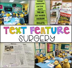 the text feature surgery is displayed in this classroom photo collage with images of people and animals