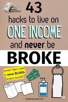 How to Live Frugal On One Income: ways to stop spending, how to stop excessive spending, how to live on next to nothing Live On One Income, Income Support, Balance Transfer Credit Cards, Couple Budgeting, Money Saving Techniques, Tips To Save Money, Money Financial, Money Frugal, Saving Money Budget