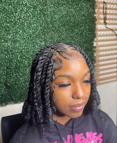 Fresh Retwist Styles, Braids Hairstyles Men, Invisible Locs Hairstyles, Invisible Locs, Short Hair Twist Styles, 4 Braids, Short Box Braids Hairstyles, Black Ponytail Hairstyles