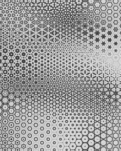 an abstract black and white pattern with circles