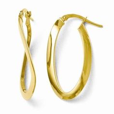 Metal: 14k Yellow GoldLength:33 mmWidth:16 mmThickness:6 mmTwistedFinish:PolishedFree U.S. Shipping for orders over $99 Protected by our 30-Day Risk Free Returns! Modern 14k Gold Oval Hoop Earrings, Modern Oval 14k Gold Hoop Earrings, Elegant Oval Hoop Earrings With Shiny Finish, Oval Hoop Earrings Fine Jewelry For Formal Occasions, Oval Hoop Earrings Fine Jewelry For Formal Events, Oval Hoop Earrings Fine Jewelry For Formal, Oval Hoop Earrings For Formal Occasions, Fine Jewelry Oval Hoop Earrings With Polished Finish, Oval Polished Hoop Earrings Fine Jewelry