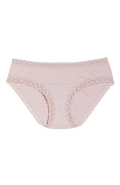 Geometric lace is soft and light, adding a delicate edge to briefs made from a comfortable pima-cotton blend. Cotton-lined gusset 94% pima cotton, 6% Lycra® elastane with 84% nylon, 16% elastane lace Hand wash, line dry Imported Lace Trim Briefs For Loungewear, Cotton Lace Trim Briefs, Geometric Lace, Rose Beige, Anniversary Sale, Pima Cotton, Briefs, Cotton Blend, Nordstrom