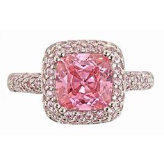 Legacy Ring with Pink Diamond CZs Formal Pink Cluster Ring With Brilliant Cut, Pink Diamond Ring With Halo Setting For Formal Occasions, Pink Diamond Ring With Halo Setting For Formal Events, Fine Jewelry Pink Halo Ring With Accent Stones, Formal Pink Diamond Cluster Ring, Elegant Pink Diamond Ring With Diamond Accents, Elegant Pink Diamond Ring With Accents, Pink Brilliant Cut Cluster Ring, Pink Cluster Ring With Brilliant Cut