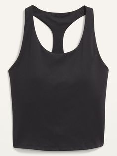 "Power up your workout with this PowerSoft tank top.  Light compression fabric meets a ridiculously smooth, peachy-soft feel  Scoop neck.  Wide stabilizing shoulder straps.  Light-relfecting Old Navy Active logo at racerback yoke.  Built-in shelf bra Cheap Sleeveless Activewear With Built-in Bra, Affordable Sleeveless Summer Activewear, Affordable Trendy Tank Top With Built-in Bra, Cheap Fitted Tank Top With Lined Body, Cheap Black Moisture-wicking Tops, Affordable Black Crop Top For Yoga, Cheap Sports Camisole With Built-in Bra, Cheap Racerback Activewear With Built-in Bra, Cheap Camisole With Built-in Bra For Gym