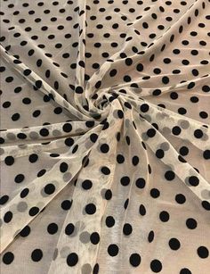 "Black Velvet polka dot mesh fabric Beige base tulle flock fabric Stretches fabric Velvet polka dot tulle fabric Flocked tulle By the yard Width ( 150cm) 59\" Beige base tulle fabric Dots dimensions 1cm - 0.39\" 👉Order at once the quantity of 10 yards and Feel the difference in price and delivery Polyester Effect:Flock Base: Tulle Dear customers, we ask you to pay attention to the fact that each monitor has different color rendition, so in reality the shade of the goods may be slightly differen Polka Dot Aesthetic, Fashion Collection Inspiration, Polka Dot Party, Polka Dots Outfit, Sewing Dress, Fabric For Sewing, Dusty Rose Color, Polka Dot Fabric, Wedding Fabric