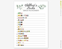 the children's beds emot pictionary printable