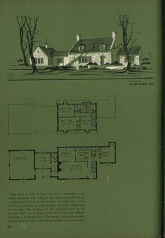 an old house is shown with plans for it