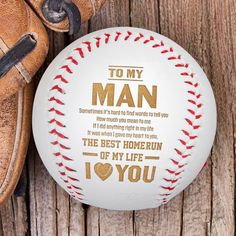 Baseball - Baseball - To My Man - Sometimes It's Hard To Find Words - Gaa26016 Gift Ideas For Him Birthday, Baseball Gifts For Boyfriend, Baseball Boyfriend Gifts, Small Gifts For Boyfriend, Baseball Boyfriend, Baseball Memes, 1 Year Anniversary Gifts, Easy Diy Christmas Gifts, Baseball Gifts