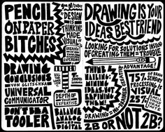 a black and white poster with words on it