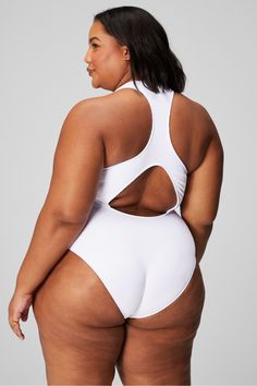 Zip-Front Racerback Shaping One-Piece Swimsuit Fabletics white female Activewear >> Womens >> Swim >> One-Pieces plus Swim Zip-front racerback one-piece swimsuit. White Racerback Bodysuit For Summer, Sporty White Racerback Swimwear, White Racerback Swimwear For Workout, White Summer Bodysuit In Athleisure Style, Summer White Athleisure Bodysuit, White Athleisure Bodysuit For Summer, White Fitted Racerback Swimwear, White Stretch Racerback Bodysuit, Stretch White Bodysuit For Workout