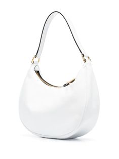 Shop Moschino logo plaque shoulder bag with Express Delivery - FARFETCH Leather Shoulder Bag With Gold-tone Logo For Everyday Use, White Bags With Double Handle And Logo Hardware, Classic White Shoulder Bag With Gold-tone Logo, White Crossbody Shoulder Bag With Gold-tone Logo, White Crossbody Bag With Gold-tone Logo Plaque, White Shoulder Bag With Logo Hardware For Everyday Use, Formal White Bags With Metal Logo, White Bag With Gold-tone Hardware And Round Handle, Everyday White Shoulder Bag With Logo Hardware