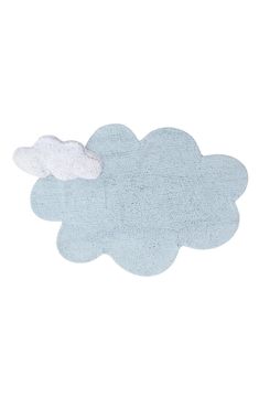 a cloud rug is shown on a white background