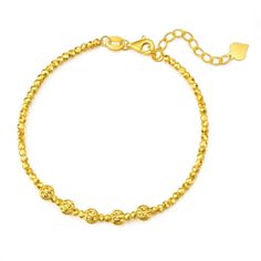 PRICES MAY VARY. Title: CHOW SANG SANG 999 24K Solid Gold Price-by-Weight 3.36g Gold Beads, Bead Chain Bracelet for Women 93853B | 7 Inches, (18 CM). Product Type: Departments > Women > Jewelry > Bracelets > Link Gold Bracelets With Round Beads In 22k Gold, Traditional Gold Beaded Chain Bracelets, Yellow Gold Plated Chain Bracelet With Round Beads, Yellow Gold Beaded Chain Bracelet, Chain Bracelet For Women, Solid Gold Bracelet, Bead Chain, Gold Price, Bracelet For Women