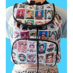 Colorful Unique Women's Backpack Size: one size.  Color: Multicolor.  Gender: female.  Age Group: adult. Cheap Embroidered Rectangular Backpack, Embroided Backpacks, Multicolor Rectangular Backpack With Pockets, Embroidered Multicolor Backpack, Cheap Multicolor Eco-friendly Backpack, Women's Backpack, Womens Backpack, 11 Inches, Cloth Bags