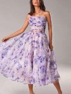 Color: Pink, purple, white; Size: XS, S, M, L, XL, XXL Flower Princess, Suspender Dress, Wedding Guest Dresses, Floral Dresses, Homecoming Dress, Waist Dress, Cami Dress, My Dream Wedding, Purple Dress