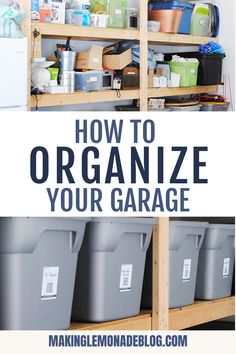 How To Organize the Garage [Garage Organization Ideas!] Organization Ideas For The Home, Garage Organization Ideas, Diy Cleaners, Organizing Ideas, How To Organize