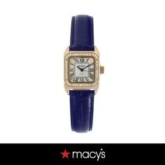 in stock Blue Rectangular Timeless Watch, Timeless Blue Rectangular Watch, Rectangular Blue Quartz Watches, Elegant Blue Rectangular Watch, Classic Blue Rectangular Watch Accessories, Elegant Blue Watch Accessories With Diamond Hour Markers, Elegant Blue Rectangular Watch Accessories, Elegant Blue Leather Jewelry, Elegant Blue Watch With Leather Strap