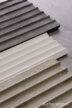 several different types of roofing materials laying on top of each other