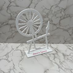 Give them the gift of sweet dreams with this custom crafted and personalized spinning wheel display! Great for Sleeping Beauty themed events, weddings, birthdays, baby showers, and other celebrations! Engrave the base with your special name and/or date! The white acrylic version has colored engraving available! Just add the engraving that you'd like in the Personalization Notes section:) 3 sizes available, Small, Medium, and Large! The small size is great as a small display and also comes with r Sleeping Beauty Theme, Spinning Wheel For Sale, Realtor Marketing Gifts, Aurora Birthday, Cardboard Crafts Diy, Halloween Shirts Kids, Small Business Gifts, Wheel Decor, Birthday Party Decorations Diy