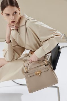 PARISA WANG® | Madison Large Top Handle Bag – Parisa New York High-end Office Shoulder Bag With Turn-lock Closure, High-end Shoulder Bag With Turn-lock Closure For Office, Luxury Beige Shoulder Bag With Turn-lock Closure, Luxury Top Handle Satchel With Hasp Closure, Light Luxury Top Handle Satchel For Formal Occasions, Timeless Satchel With Turn-lock Closure And Double Handle, Luxury Satchel With Top Handle And Hasp Closure, Light Luxury Formal Top Handle Satchel, Formal Light Luxury Top Handle Satchel