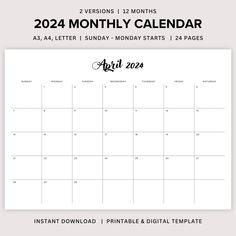 the printable calendar is shown in black and white, with the date on it