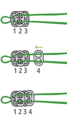 the diagram shows how to tie an object in order to make it look like they are connected