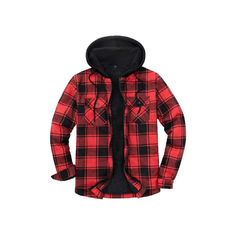 Fashionable Zip Up Flannel Jacket Experience both style and comfort with this men's flannel hoodie jacket! It includes a full-zip front, two chest pockets, and extra side pockets - all the essentials wrapped into one sherpa-lined zip up flannel jacket. To boost your warmth, the sleeves are lined with cozy Sherpa. Ideal for outdoor escapades, this flannel hooded jacket is machine-washable, ensuring straightforward maintenance. It's the perfect pick for any adventurous outing. Plaid Hoodie For Winter Outdoor Activities, Plaid Long Sleeve Hoodie For Outdoor, Plaid Flannel Shirt For Winter Outdoor Activities, Plaid Flannel Shirt For Winter Outdoor, Plaid Flannel Shirt For Outdoor Winter Activities, Plaid Flannel Shirt For Winter, Hooded Plaid Flannel Shirt, Winter Outdoor Plaid Hooded Jacket, Plaid Hooded Jacket For Winter Outdoors