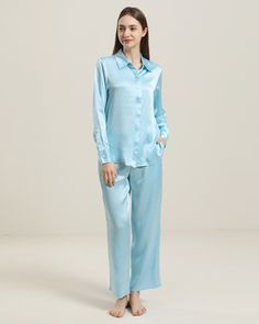 Type: Silk Shirt Pajamas SetMaterial: 19Momme Charmeuse Silk. Details: Silk Pullover Pajama Set, We've turned the classic pajama set into a 90s-inspired silk sleepwear set embodying on-trend minimalism and neutral aesthetic SIZE: CM / INCH SIZE: CM / INCH Top Bust Shoulder Length XS 98 / 38.58" 38.5 / 15.16" 66 / 25.98" S 102 / 40.16" 39.5 / 15.55" 67 / 26.38" M 106 / 41.73" 40.5 / 15.94" 69 / 27.17" L 112 / 44.09" 42 / 16.54" 71 / 27.95" XL 118 / 46.46" 43.5 / 17.13" 73 / 28.74" XXL 124 / 48.82 Silk Loungewear, How To Wash Silk, Classic Pajamas, Silk Nightgown, Neutral Aesthetic, Silk Sleepwear, Silk Pajama Set, Silk Robe, Matching Pajamas