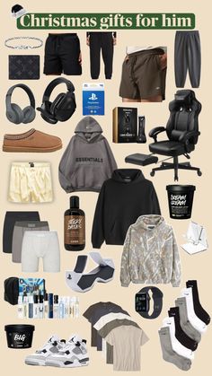 christmas gift guide for him with all the essentials to pack up in one place