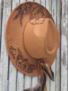 Boho Cowgirl Style, Hat Burning, Suede Hat, Rancher Hat, Boho Cowgirl, Fancy Hats, Wedding Hats, Cowgirl Style, Hat Making