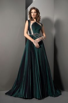 Ziad Nakad, Fantasy Dresses, Sleeveless Gown, فستان سهرة, Fairytale Dress, Fantasy Dress, Gowns With Sleeves, Pretty Dresses, Green Dress